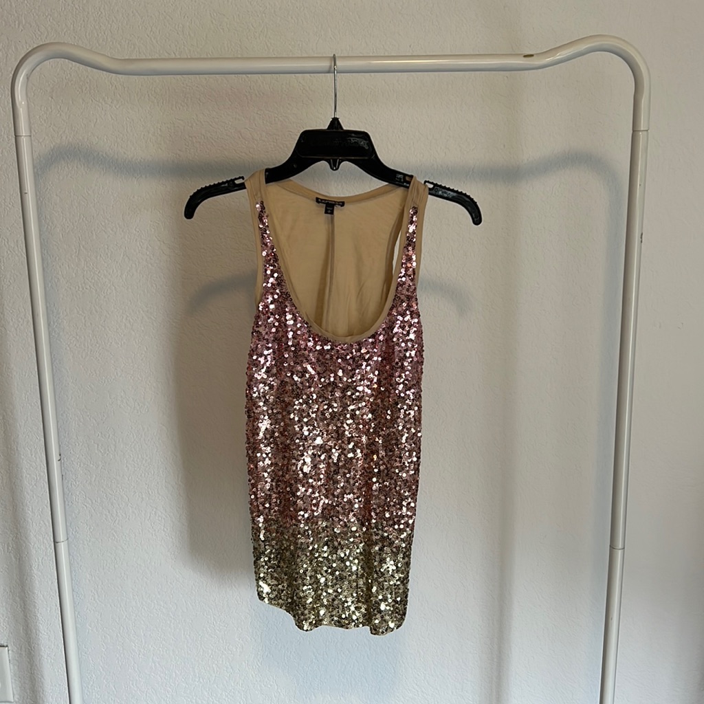 Sequin Express Tank Top